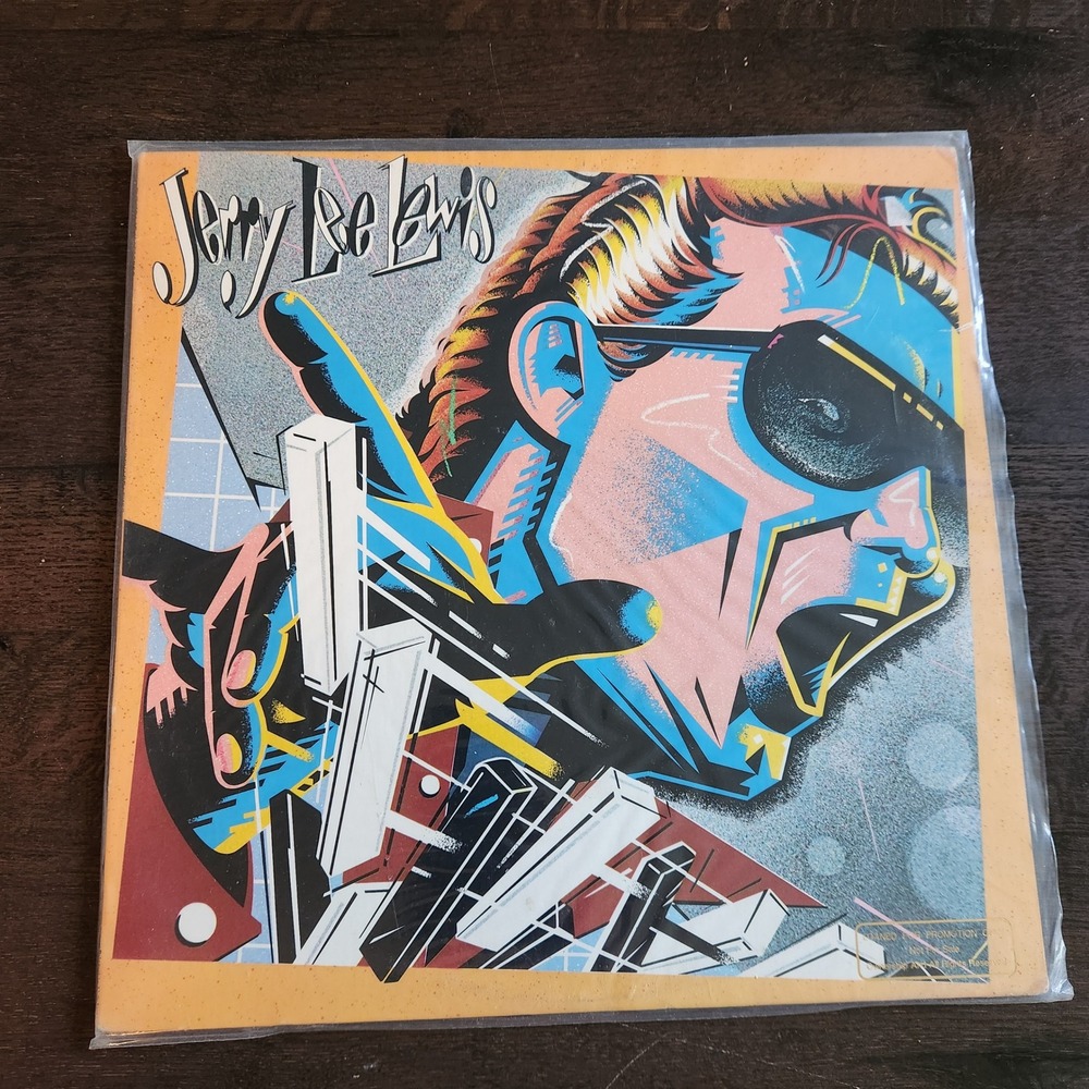 Jerry Lee Lewis LP Vinyl Record Promotion Copy Elektra Records 1979‎ Vintage